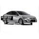Накладки на дзеркала без вирізу під поворот BMW-style (2 шт) для Hyundai Accent 2011-2017 рр