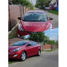 Накладки на зеркала без выреза под поворот BMW-style (2 шт) для Hyundai Elantra 2011-2015 гг