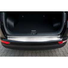 Накладка на задний бампер Libao 2015-2018 (нерж) для Kia Sportage