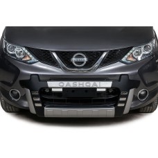 Передняя накладка Libao 2014-2016 (пластик) для Nissan Qashqai