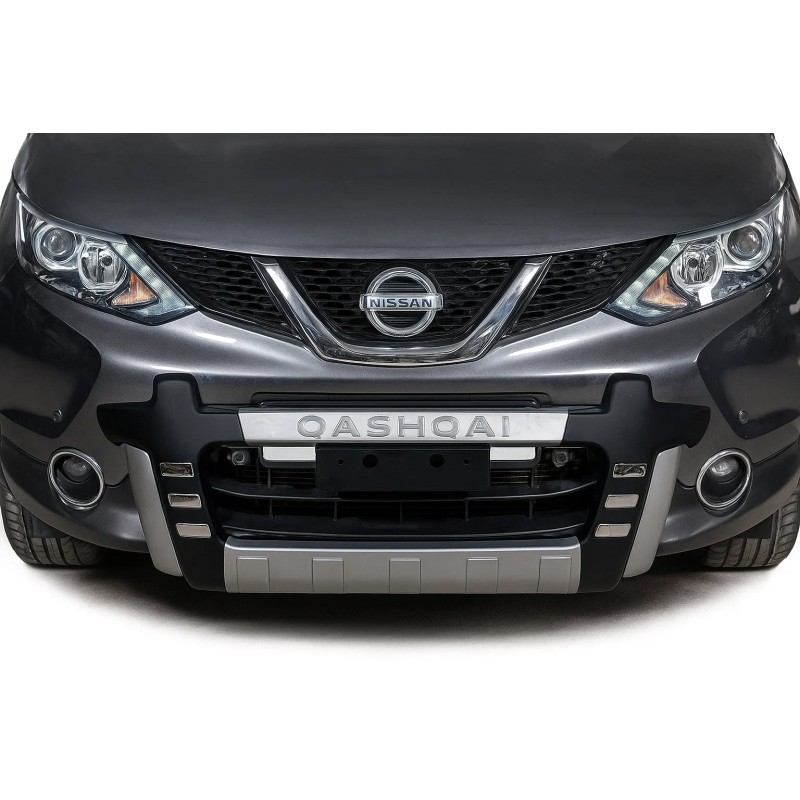 Передняя накладка Libao 2014-2016 (пластик) для Nissan Qashqai/Rogue Sport