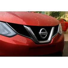 Накладки на решітку Libao (пластик) для Nissan Qashqai/Rogue Sport 2014-2021 рр