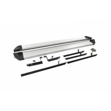 Боковые пороги OEM V2 (2 шт, алюм.) для Nissan X-trail T31 2007-2014 гг