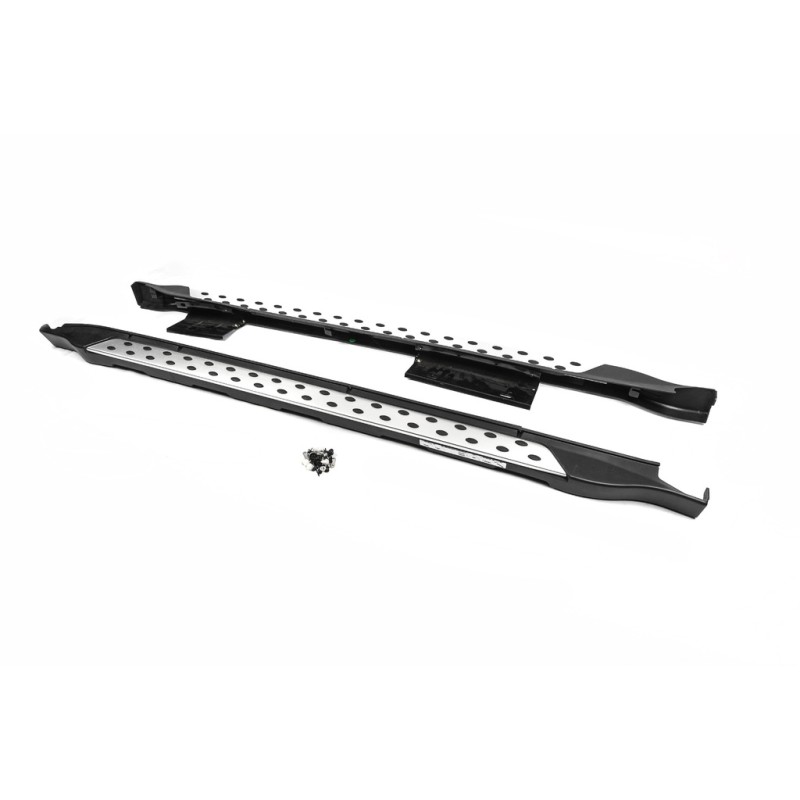Бокові пороги OEM V2 (2 шт, алюм) для Subaru Outback 2009-2014 рр
