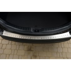 Накладка на задний бампер Libao (2013-2016, нерж) для Toyota Rav 4