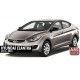 Накладки на дзеркала із вирізом під поворот BMW-style (2 шт) для Hyundai Elantra (MD/UD) 2011-2015 рр