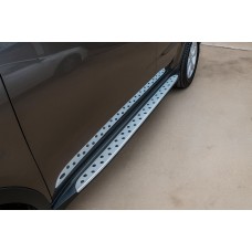 Боковые пороги OEM V1 (2 шт, алюминий) для BYD S6