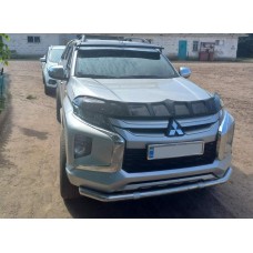Дефлектор капота (2019-2025, EuroCap Dragon) для Mitsubishi L200