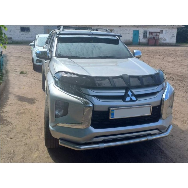 Дефлектор капота (2019-2025, EuroCap Dragon) для Mitsubishi L200 рр