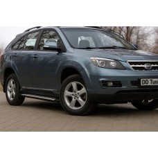 Боковые пороги OEM V2 (2 шт, алюминий) для BYD S6