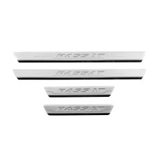 Накладки на дверные пороги Carmos V3 (4 шт, нерж) для Volkswagen Passat B8 2015-2023 гг