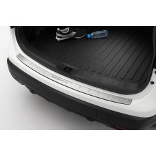 Накладка на задний бампер Libao (2014-2017, нерж) для Nissan Qashqai