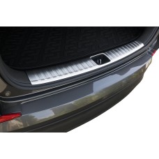 Накладка на задний порог багажника Libao (нерж) для Hyundai Tucson TL 2016-2021 гг