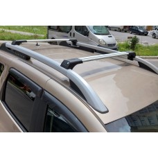 Перемички на рейлінг під ключ Skybar V1 (2 шт) Чорний для Dacia Duster 2018-2024 рр
