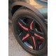 Накладки на арки (4 шт, чорні, ABS-пластик) для Opel Omega B 1994-2003 рр