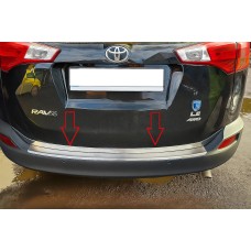 Кромка багажника Libao V1 (2013-2016, нерж.) для Toyota Rav 4 рр