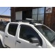 Рейлінги з перемичками (2 шт, чорні) для Toyota Hilux 2006-2015 рр