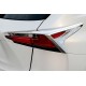 Накладки на стопи (2 шт, ABS) для Lexus NX 2014-2021 рр