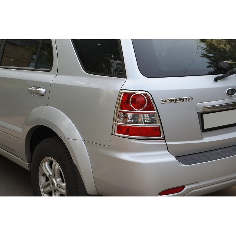 Защита задних фонарей (нерж) для Kia Sorento I BL 2002-2009 гг