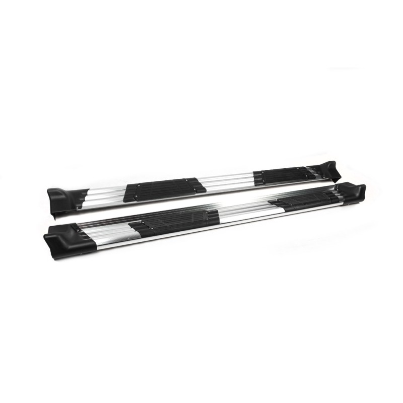 Боковые пороги OEM (2 шт, алюм) для Honda CRV 2001-2006 гг
