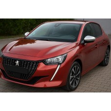 Накладки на дзеркала (2 шт, нерж.) для Peugeot 208 2019- рр