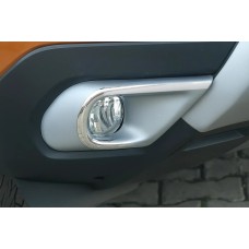 Накладки на протитуманки (2 шт, нерж.) для Renault Kangoo/Express 2021- рр