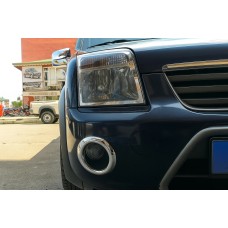 Окантовка на протитуманки (2 шт, пласт) для Ford Connect 2010-2013 рр