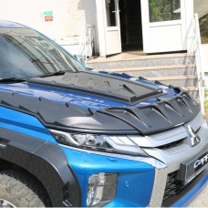 Комплект накладок на капот DRAGON (2019-2025, 3 шт) для Mitsubishi L200 рр