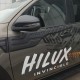 Молдинг на верх дверей (4 шт, ABS) для Toyota Hilux 2015- рр