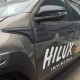 Молдинг на верх дверей (4 шт, ABS) для Toyota Hilux 2015- рр