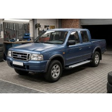 Бокові пороги Allmond Grey (2 шт., Алюміній) для Ford Ranger 2002-2006 рр