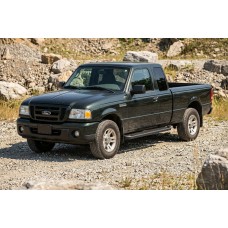 Бокові пороги Allmond Black (2 шт., Алюміній) для Ford Ranger 2002-2006 рр