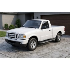 Бокові пороги Duru (2 шт., Алюміній) для Ford Ranger 2002-2006 рр