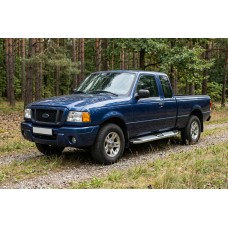 Бокові пороги Mevsim Grey (2 шт., Алюміній) для Ford Ranger 2002-2006 рр