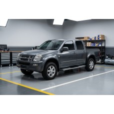 Бокові пороги Tayga V2 (2007-2012, 2 шт., Алюміній) для Isuzu D-Max рр