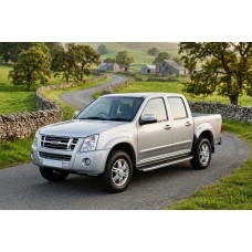Бокові пороги Fullmond (2007-2012, 2 шт., Алюміній) для Isuzu D-Max рр