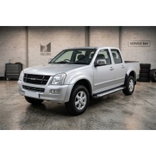 Бокові пороги Allmond Grey (2007-2012, 2 шт., Алюміній) для Isuzu D-Max рр