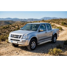 Бокові пороги Maydos V2 (2007-2012, 2 шт., Алюміній) для Isuzu D-Max рр