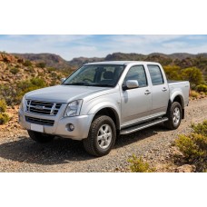 Бокові пороги Maydos V1 (2007-2012, 2 шт., Алюміній) для Isuzu D-Max рр