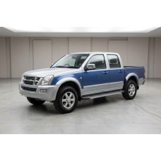 Бокові пороги Duru (2007-2012, 2 шт., Алюміній) для Isuzu D-Max рр