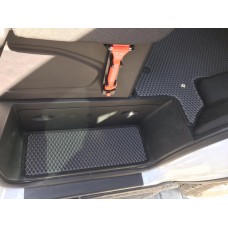 Килимки на пороги (3 шт, EVA, чорні) для Ford Transit 2014- рр