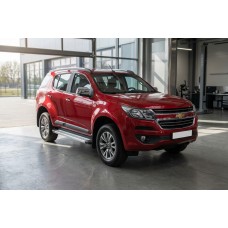 Бокові пороги Maya V2 (2 шт., Алюміній) для Chevrolet Trailblazer 2012-2019 рр