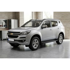 Боковые Подножки Allmond Black (2 шт., Алюминий) для Chevrolet Trailblazer 2012-2019 гг