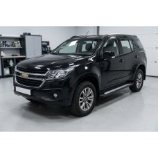 Боковые Подножки Vision New Black (2 шт., Алюминий) для Chevrolet Trailblazer 2012-2019 гг