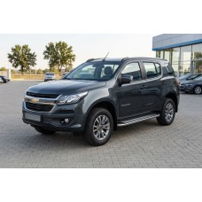 Боковые Подножки Maydos V2 (2 шт., Алюминий и Нержавейка) для Chevrolet Trailblazer 2012-2019 гг