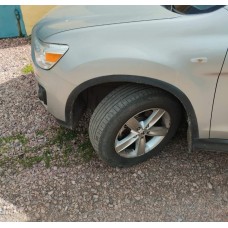 Накладки на арки 2012-2016 (4 шт, чорні, ABS-пластик) для Mitsubishi ASX рр