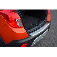 Накладка на задний бампер OmsaLine (2012-2016, нержавейка) для Opel Mokka