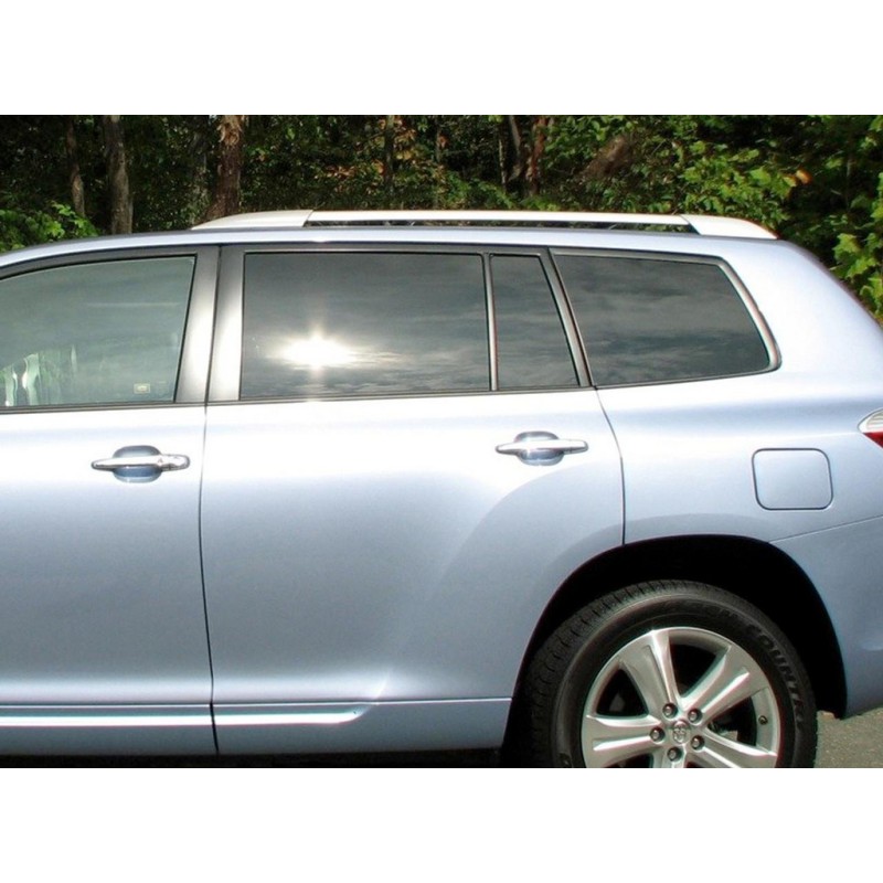 Рейлінги оригінальний дизайн Grey (2 шт) для Toyota Highlander 2008-2013 рр