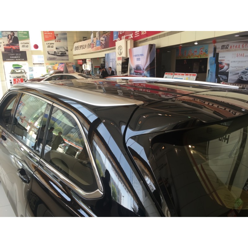 Рейлинги Luxury дизайн (2 шт) для Toyota Highlander 2013-2019 гг