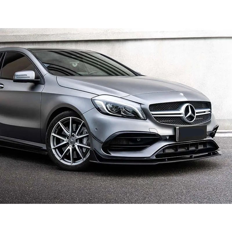 Передняя лип юбка (черная) для Mercedes A-сlass W176 2012-2018 гг